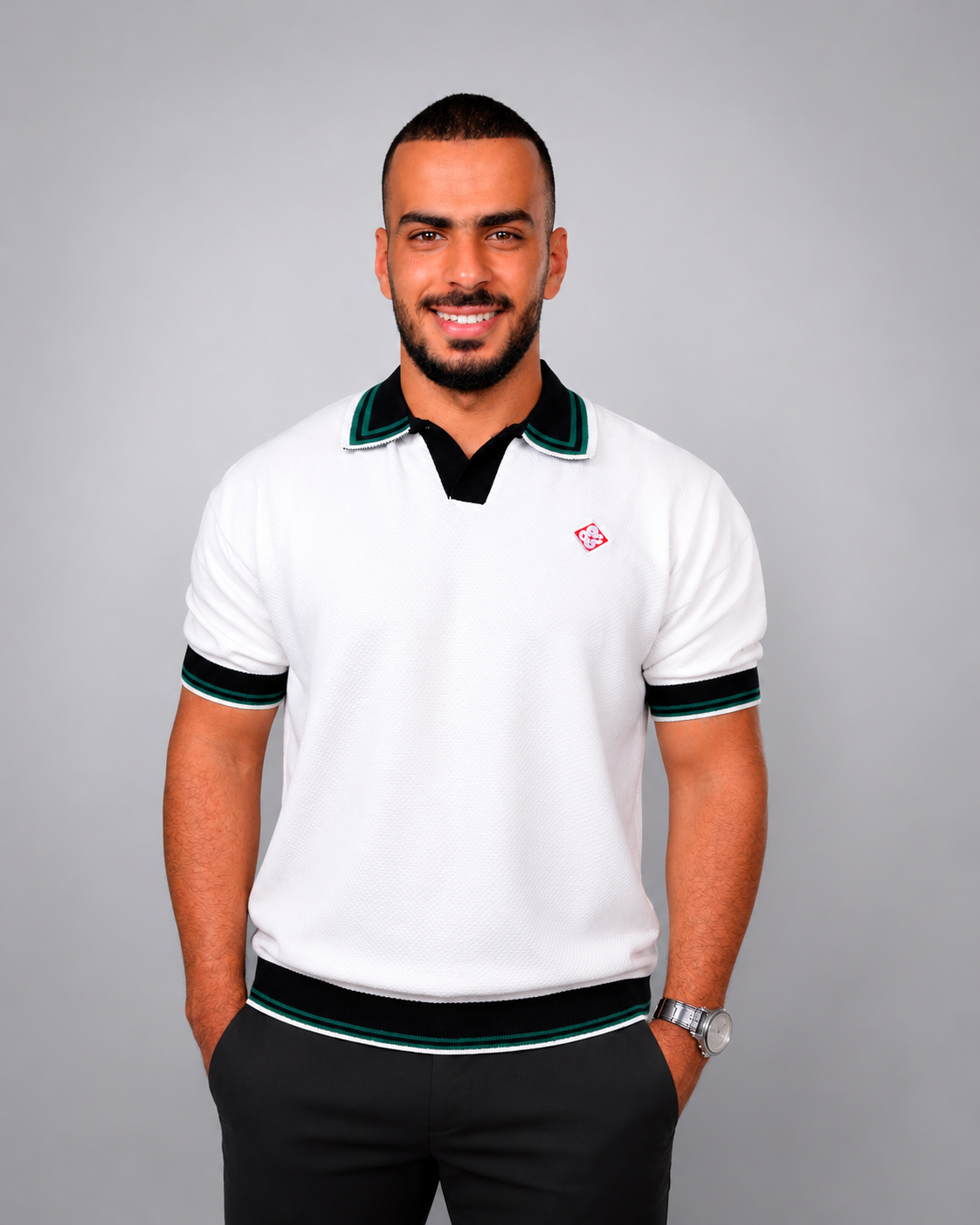 Knitted Polo Shirt