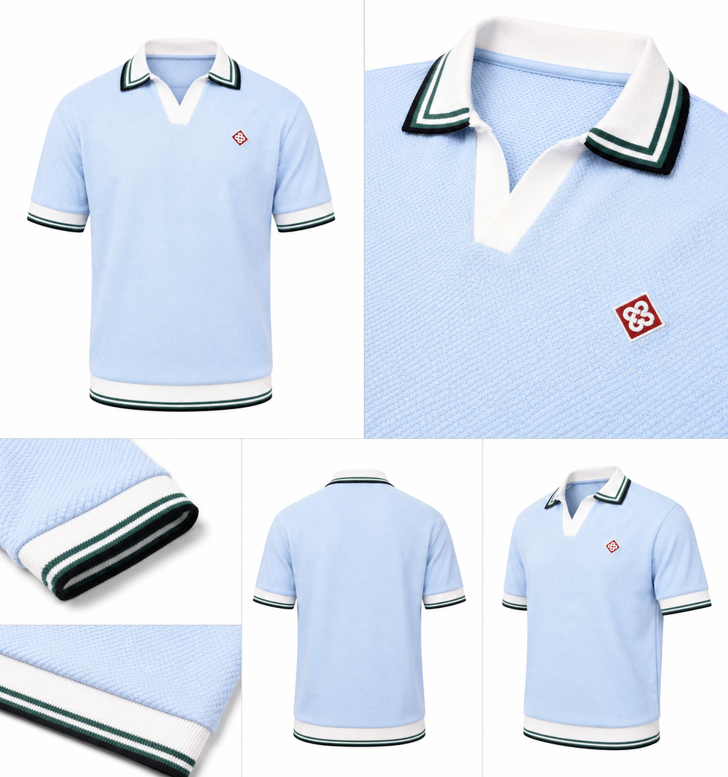 Knitted Polo Shirt