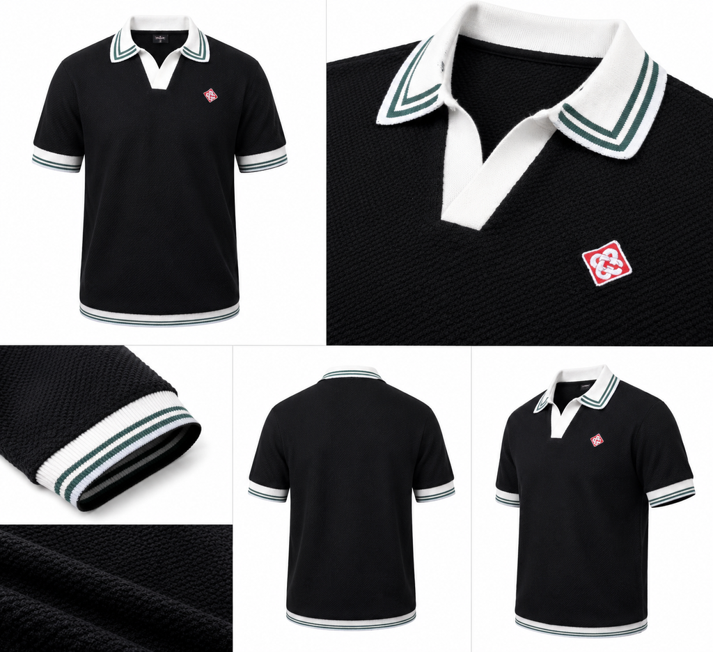 Knitted Polo Shirt