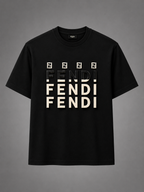 FENDI premium printed logo t-shirt