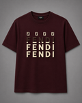 FENDI premium printed logo t-shirt