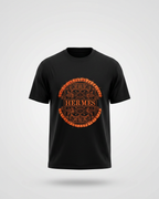 Hermes premium embroidered logo t-shirt