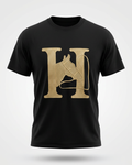 Hermes premium embroidered logo t-shirt
