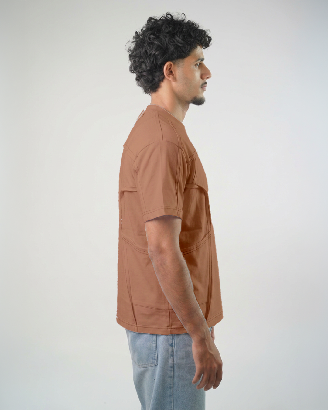 Essential basic t-shirt with stylish seam detail