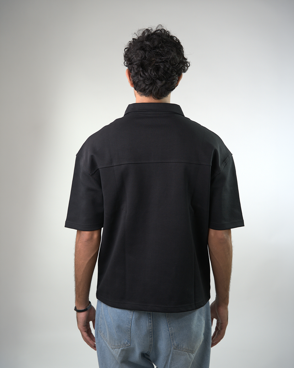 Boxy fit polo shirt