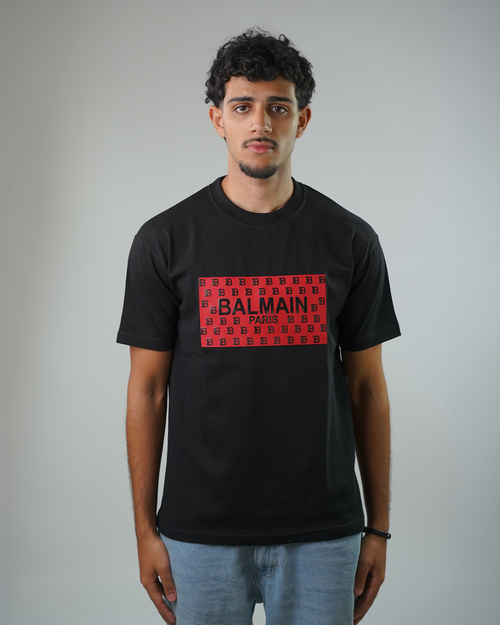 BALMAIN premium embroidered logo t-shirt