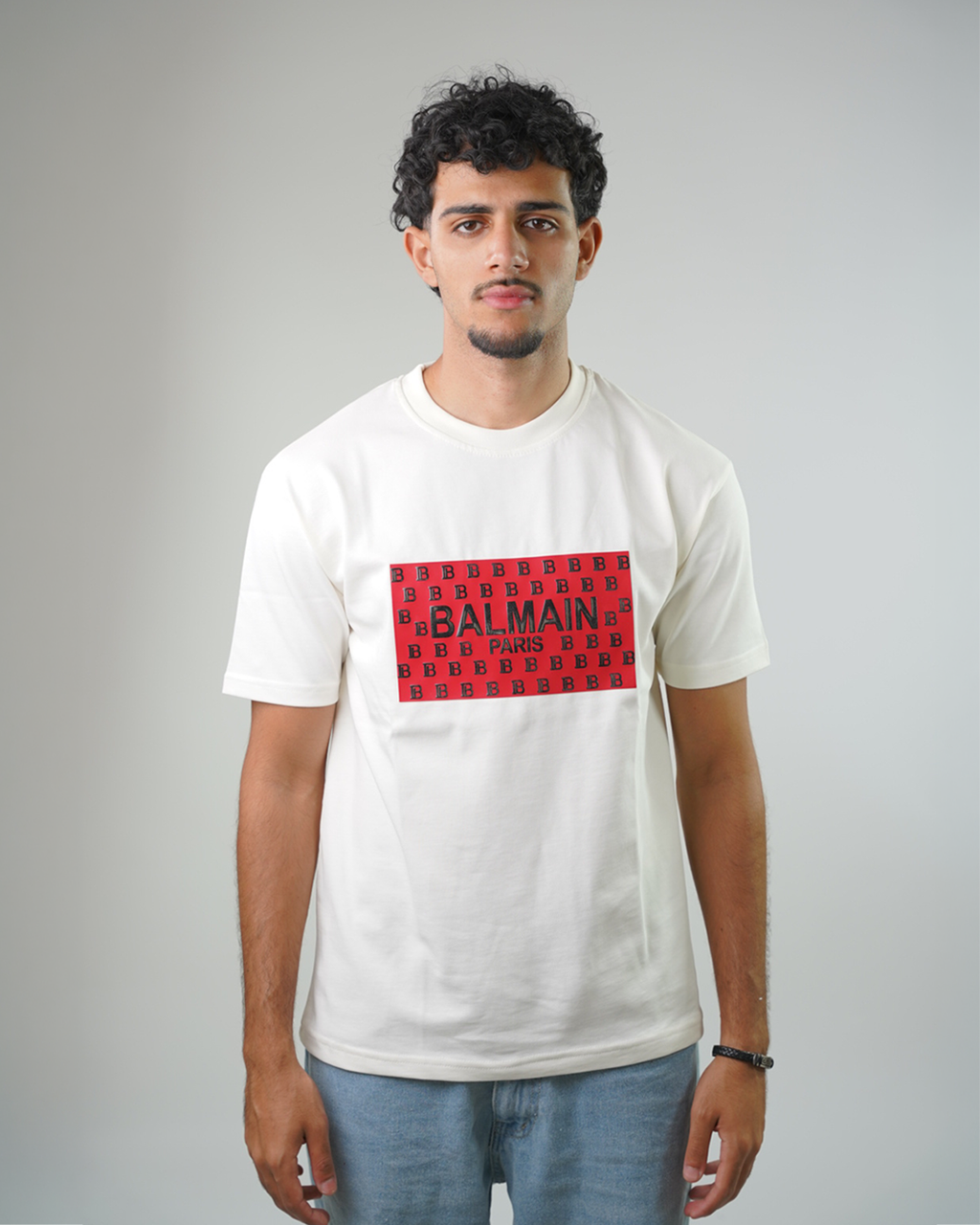BALMAIN premium embroidered logo t-shirt