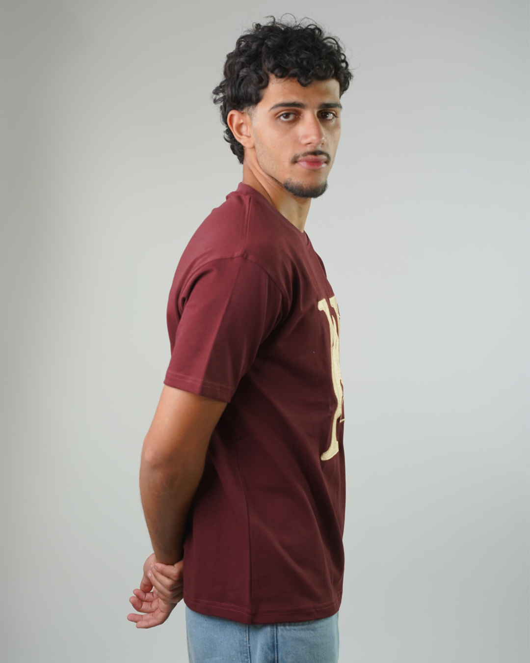Hermes premium embroidered logo t-shirt