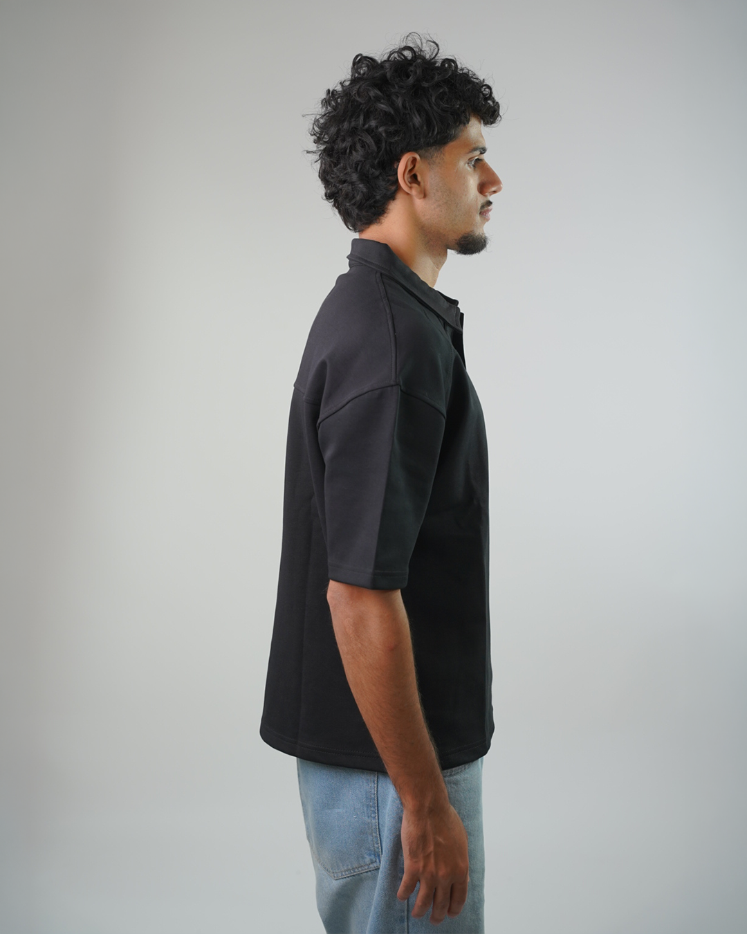 Boxy fit polo shirt