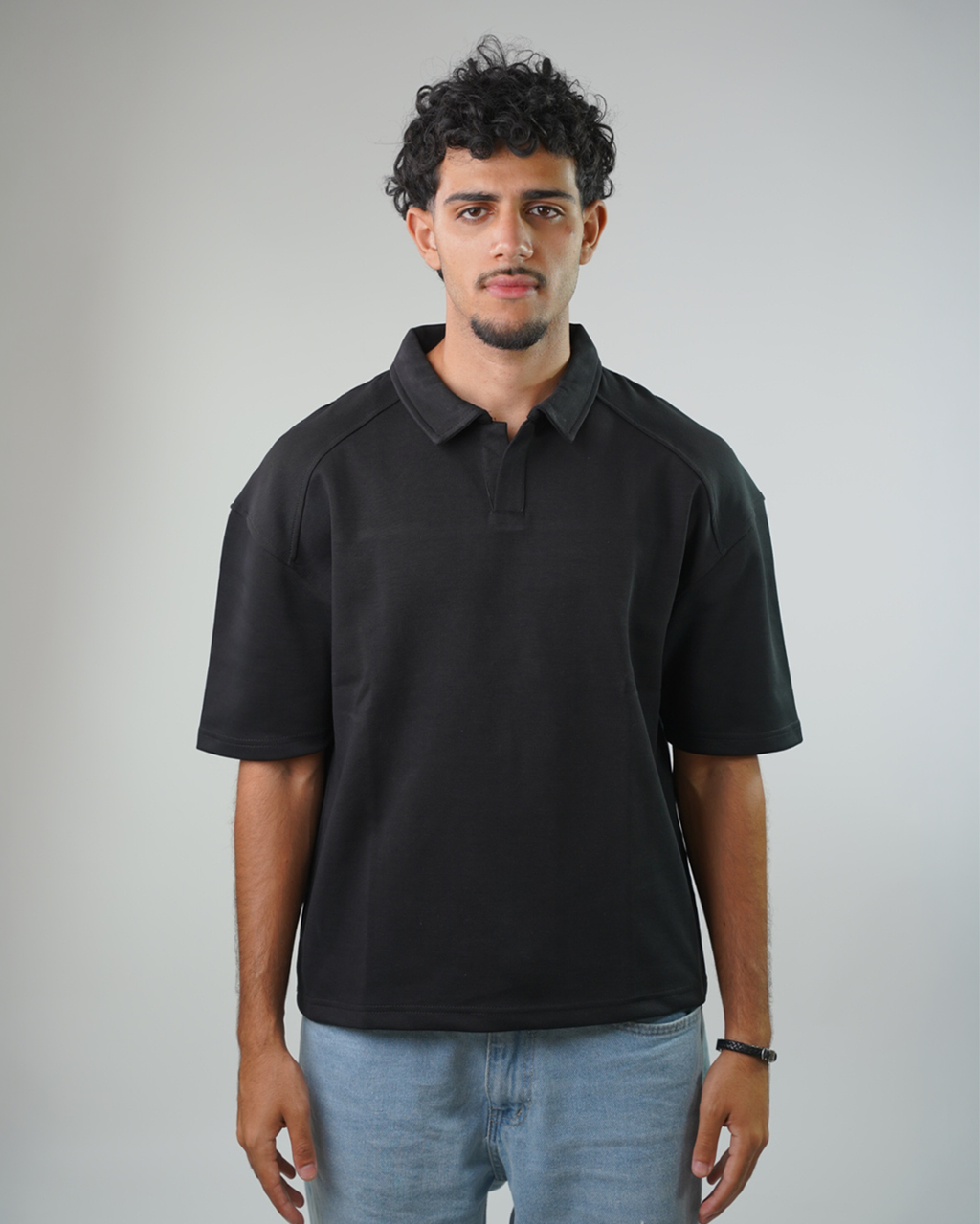 Boxy fit polo shirt