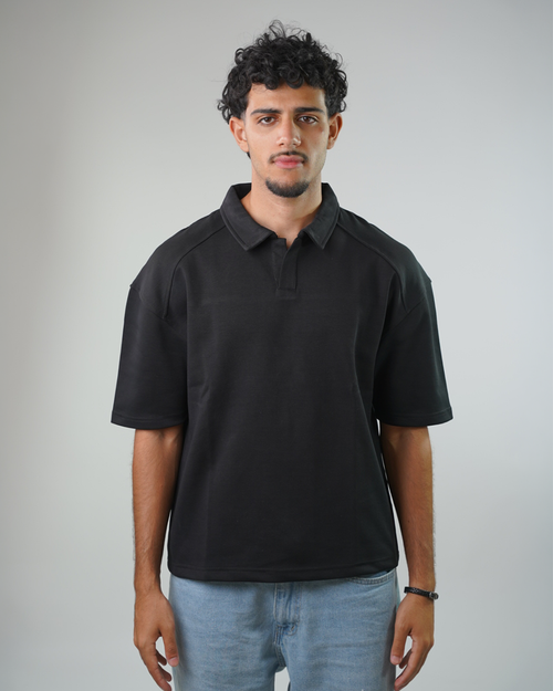 Boxy fit polo shirt