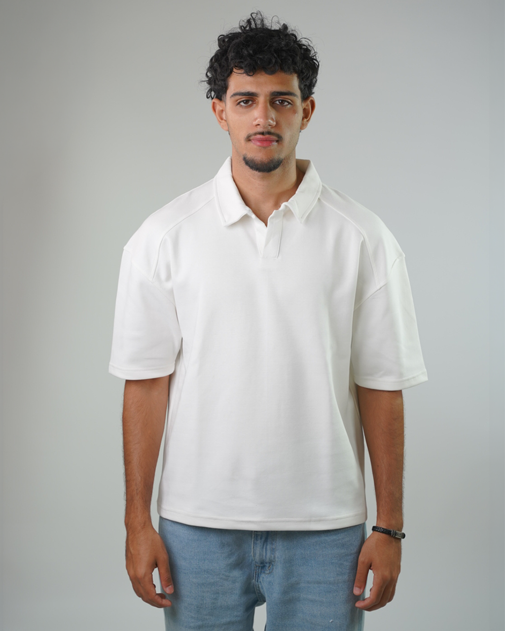 Boxy fit polo shirt