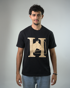 Hermes premium embroidered logo t-shirt